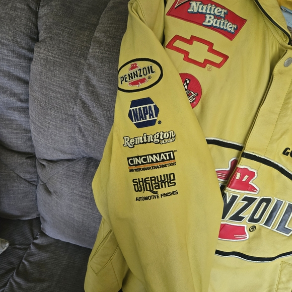 Hamilton Yellow Racing Jacket Leather - Picture 5 of 6